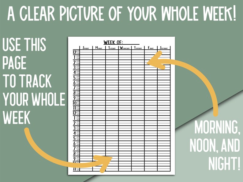 30 Minute Planner Printable, 30 Minute Daily Planner, Weekly Planner ...