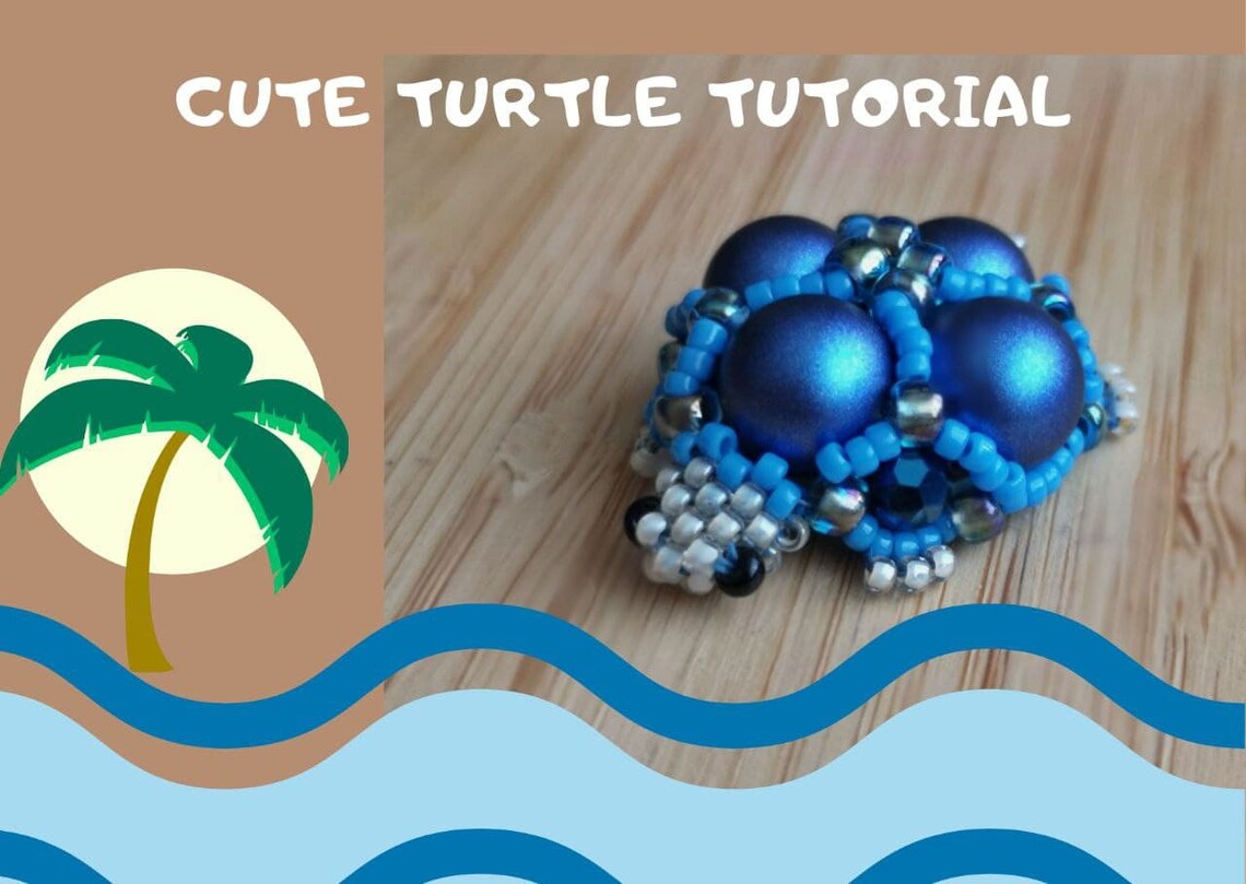 Beaded turtle tutorial patterns & how to Etsy