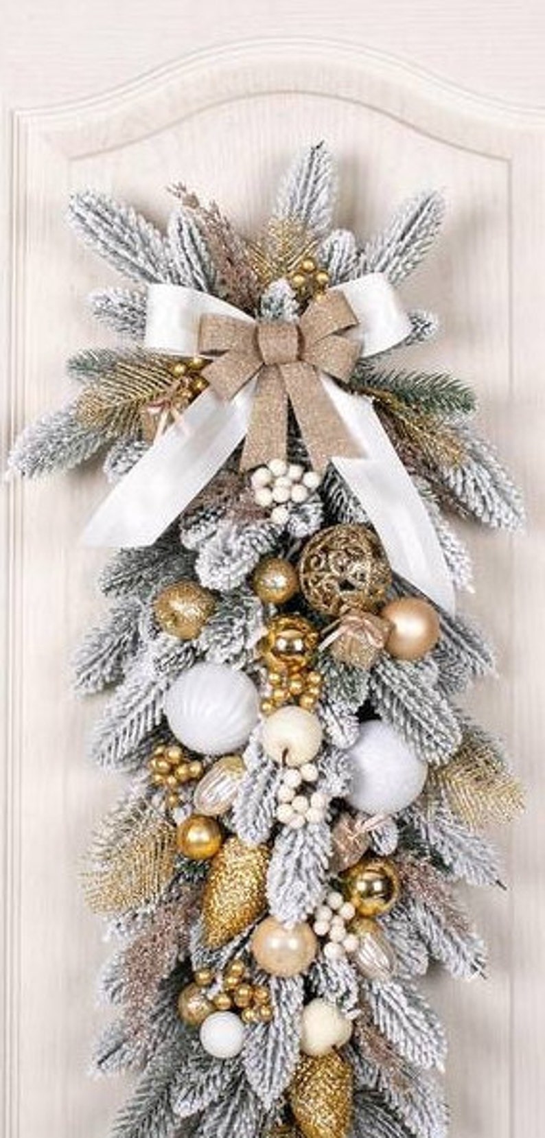 christmas garland for staircase, christmas swag, garland for staircase, fireplace holiday garland, christmas garland for stairs image 8