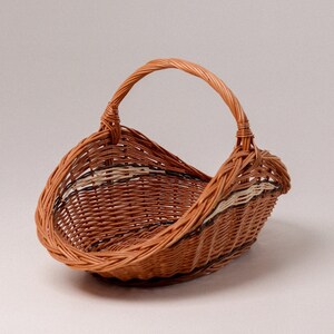 Panier à Bois Tressé - Porte-bûches Avec Poignée Solide, Rangement Déco Rustique Pour Cheminée Ou Intérieur