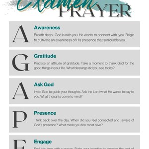 Prayer of Examen Printable Handout - Etsy