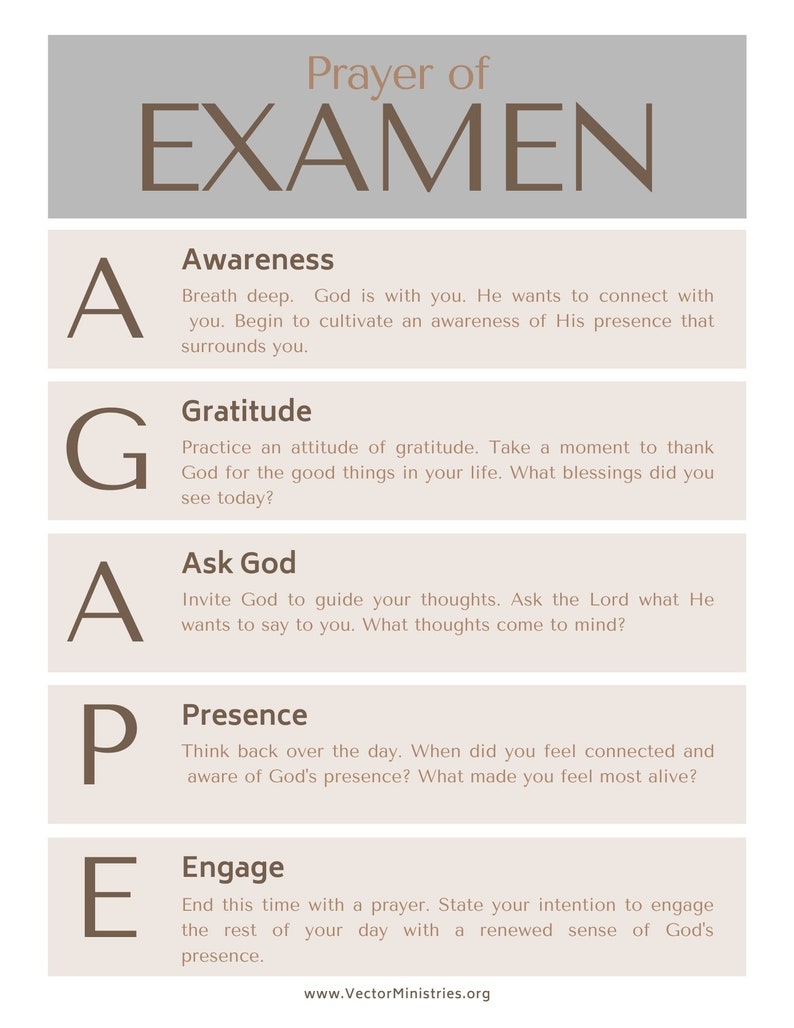 Spiritual Exercises Bundle three Spiritual Formation Printable Handouts