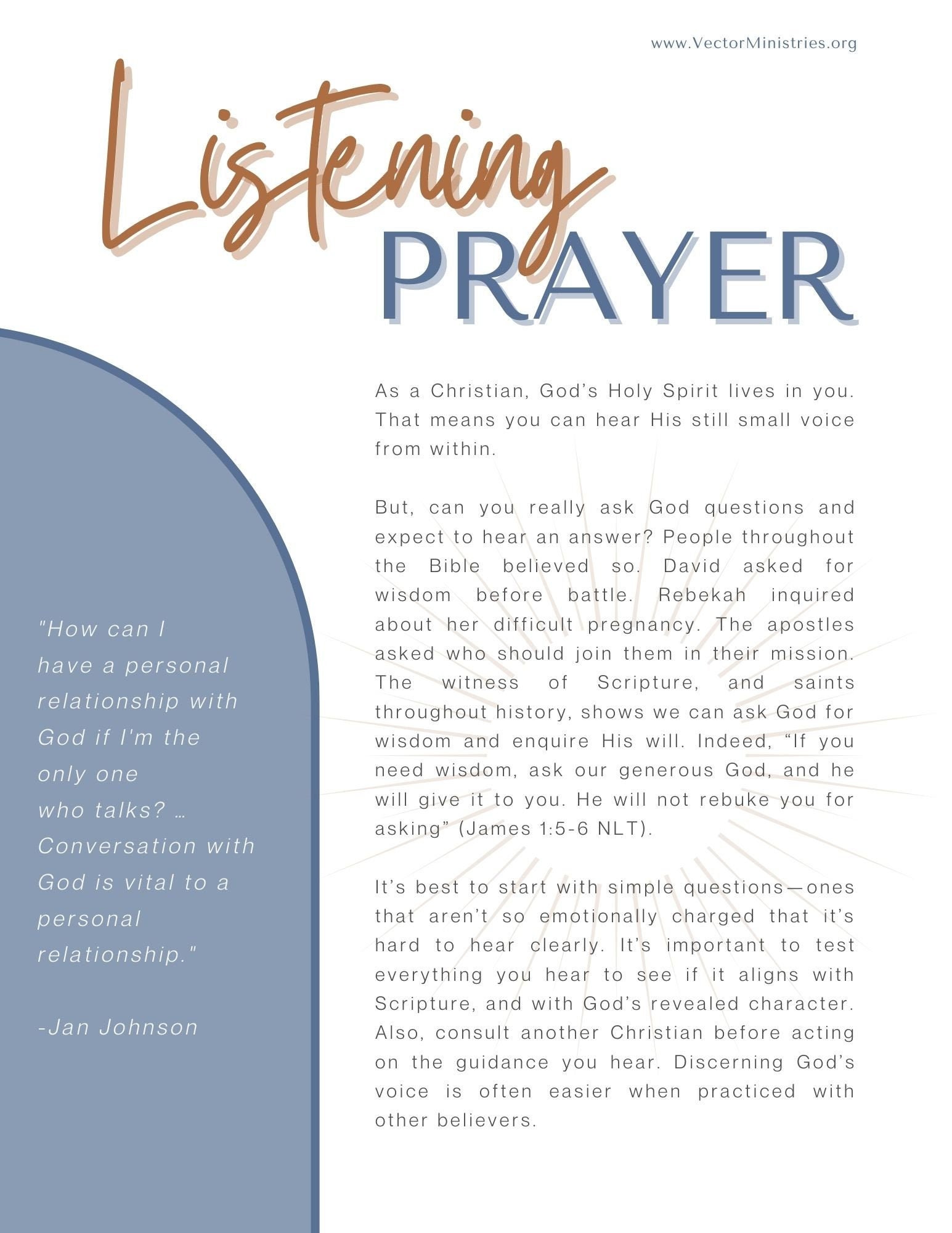 The Basics of Listening Prayer: How to Hear God's Voice