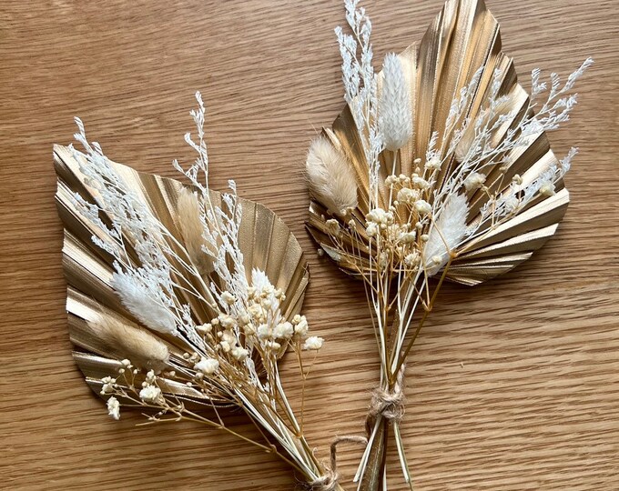 Gold Dried Flower Cake Topper Cake Topper for Weddings Etsy