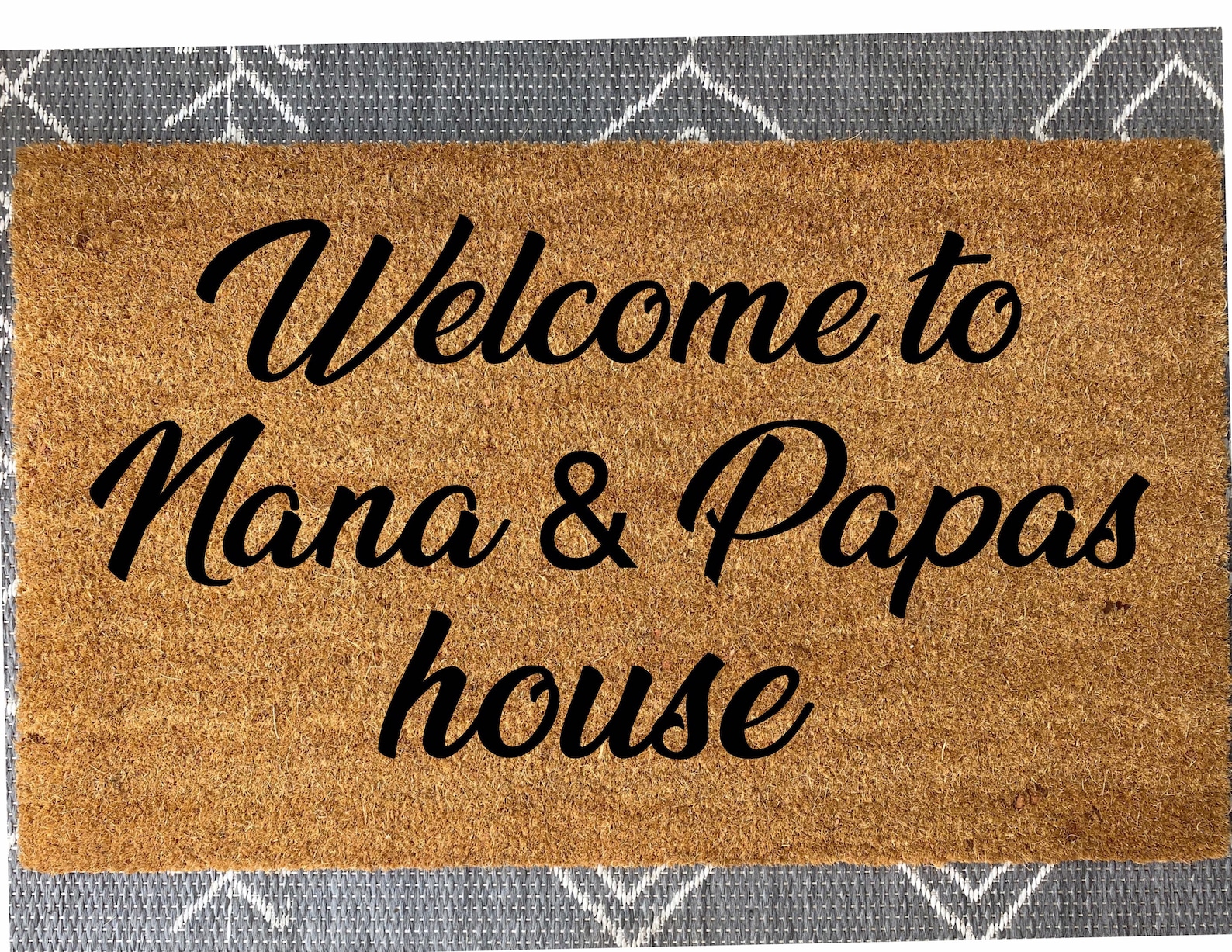 Housewarming Gift Nana & Papas House Doormat Personalized Etsy