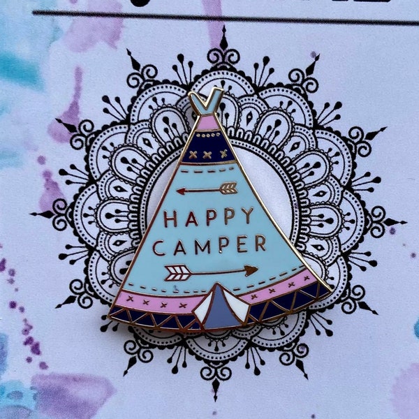 Happy Camper Hard Enamel Pin