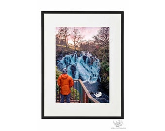 Swallow Falls Waterfall | Snowdonia North Wales | Fine art photo print | Wall art | Home decor | New home gift | Housewarming gift
