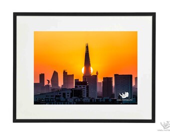 The Shard Sunset| London UK | Fine art photo print | Wall art | Home decor | New home gift | Housewarming gift | Birthday present