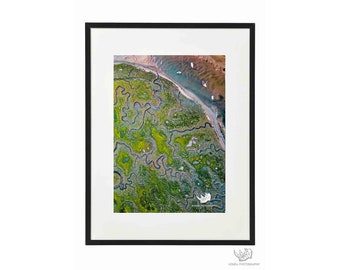 Wasserfluss Muster Uk Coast | Fine Art Fotodruck | Wandkunst | Wohndeko | Geschenk zur Wohnungserwärmung
