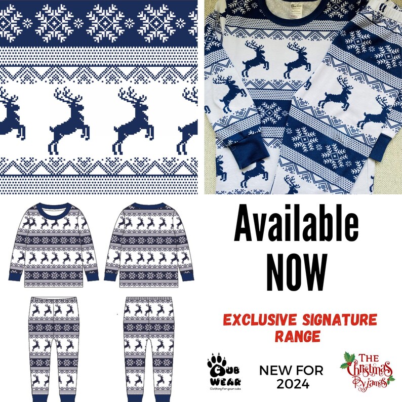 Christmas Pyjamas Family Matching Pjs Christmas Matching Pajamas Adult