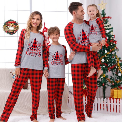 Christmas Tree Pajamas Personalized Family Pjs Matching - Etsy
