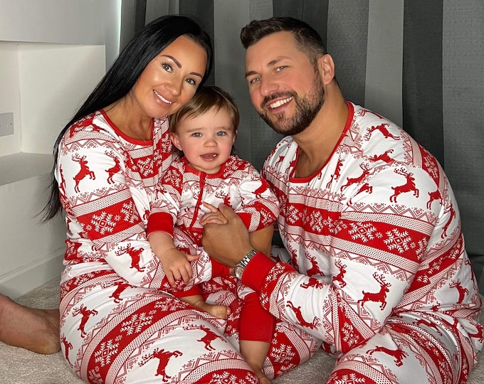 Christmas Family Pyjamas | Fair Isle | Christmas Matching Pajamas | Adult Kids Dogs Xmas Sets
