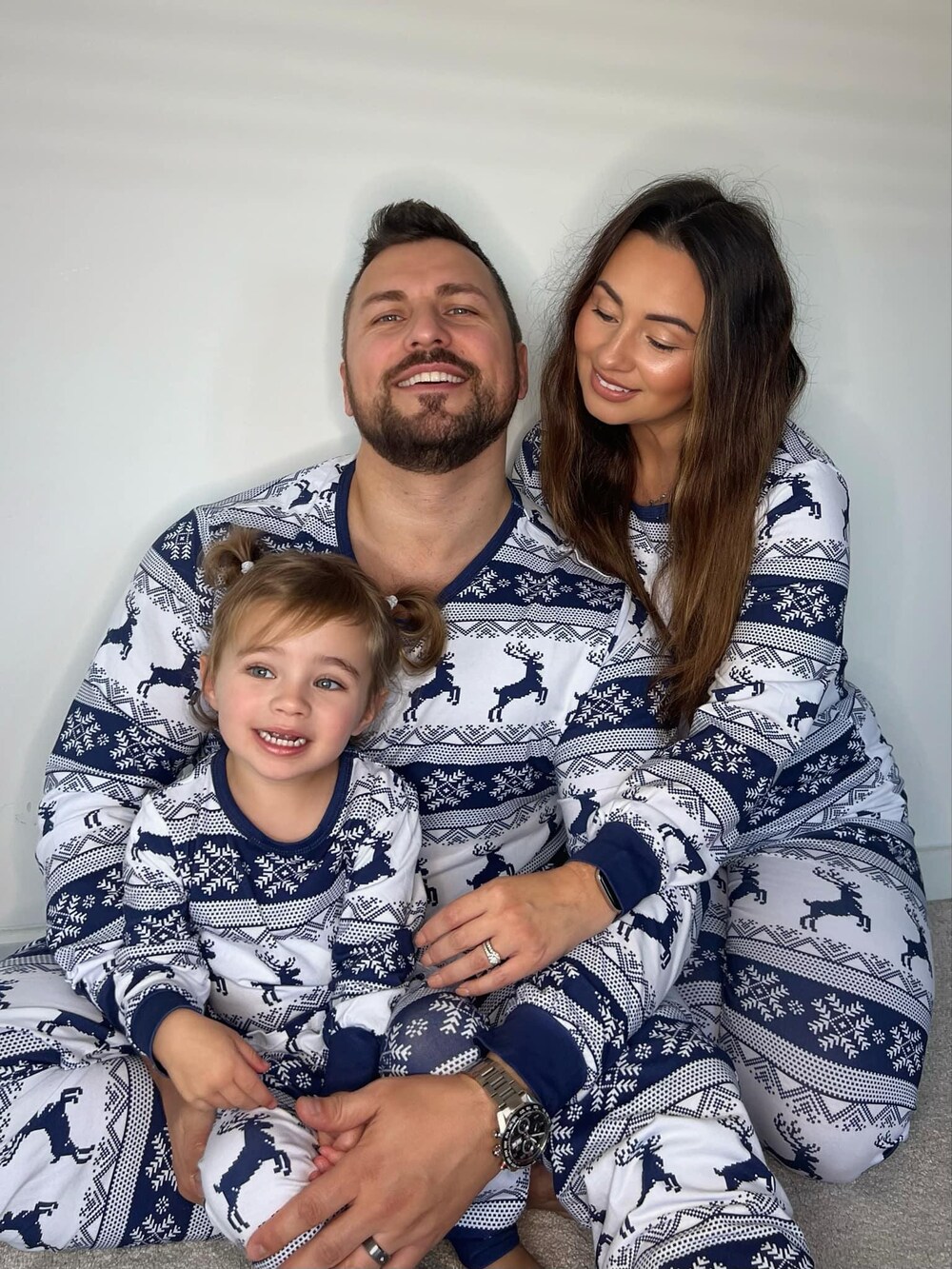 Christmas Pyjamas | Family Matching Pjs | Christmas Matching Pajamas | Navy Xmas Pjs , White Lie Shirts - By Lionelight Fashion Onlyshirt