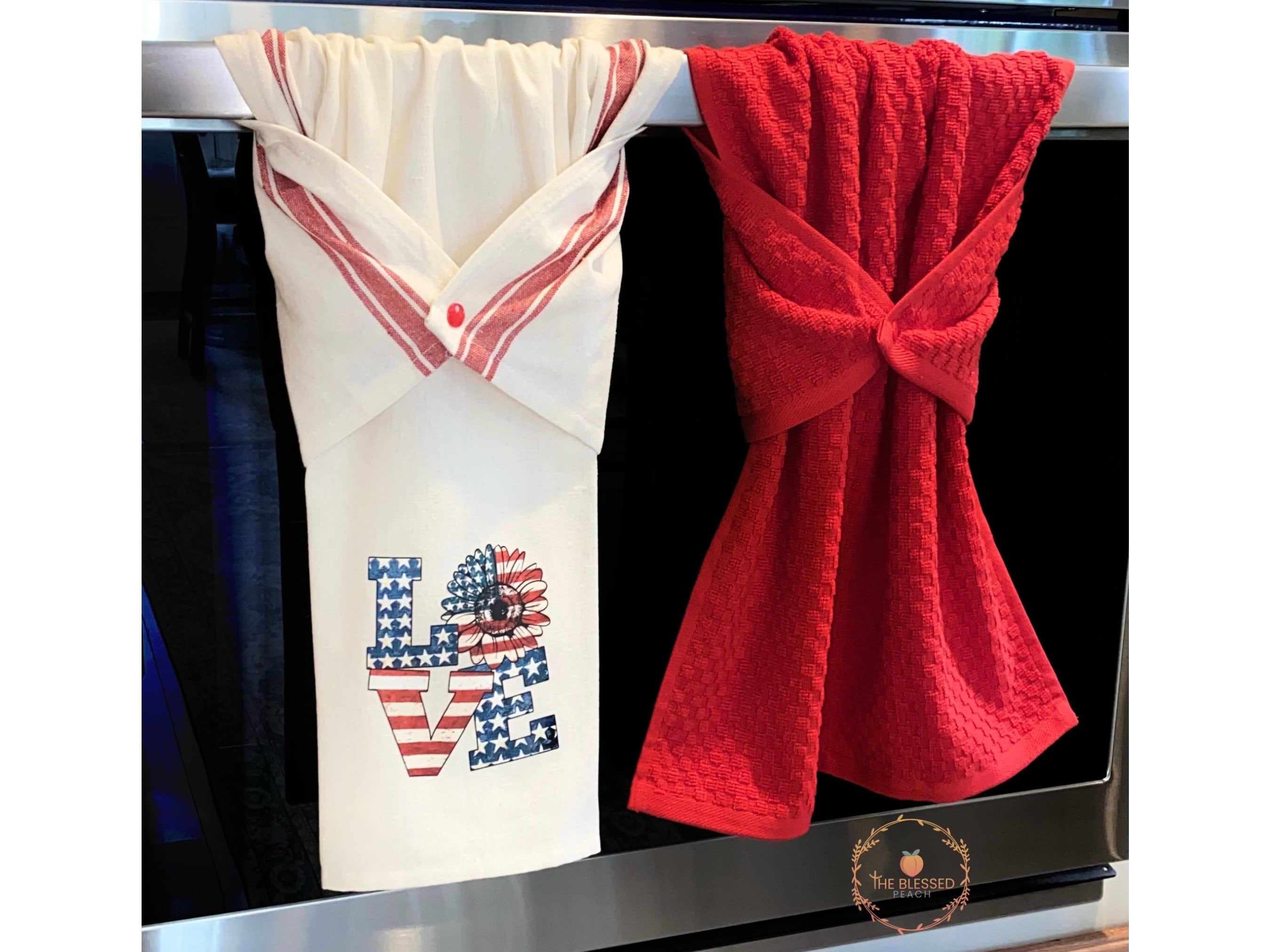 Red white blue towels discount