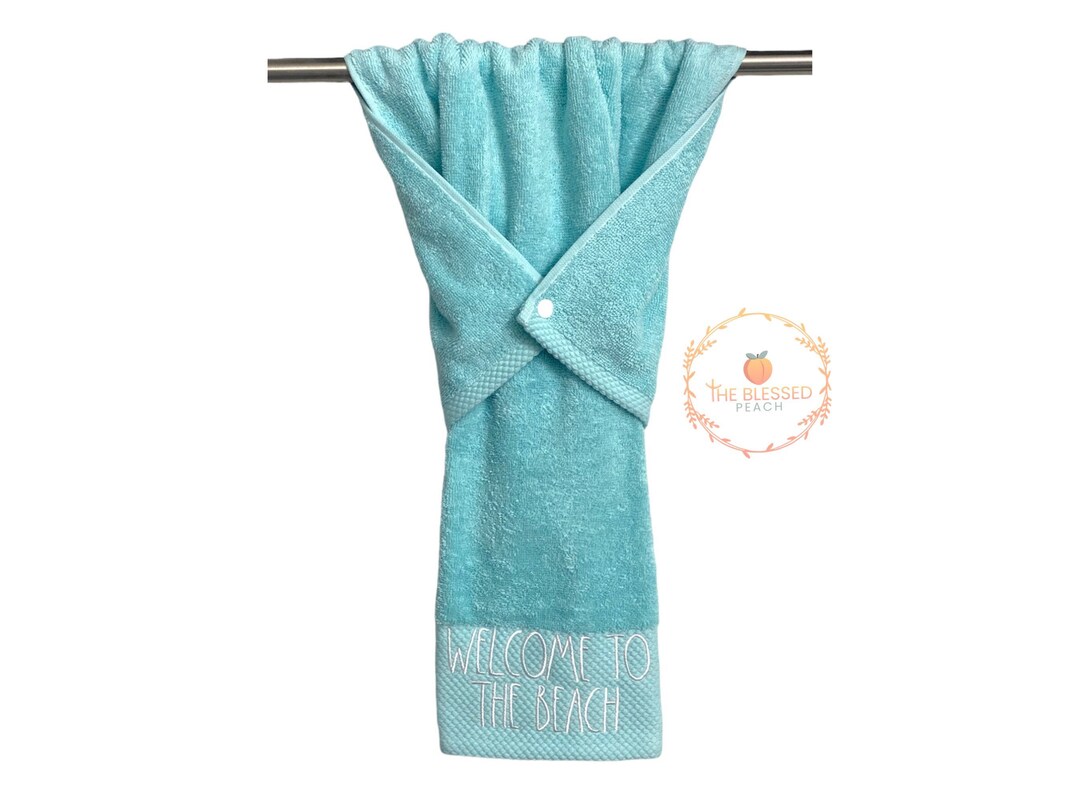 Beach Decor Hand Towel, Hanging Hand Towel, Stay Put Towel, Bathroom