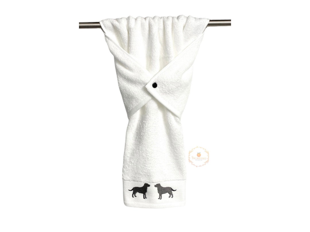 Kitchen Towel for Dog Lovers, Gift for Dog Lovers, Stay Put Towel, Kitchen Hand Towel, Dish