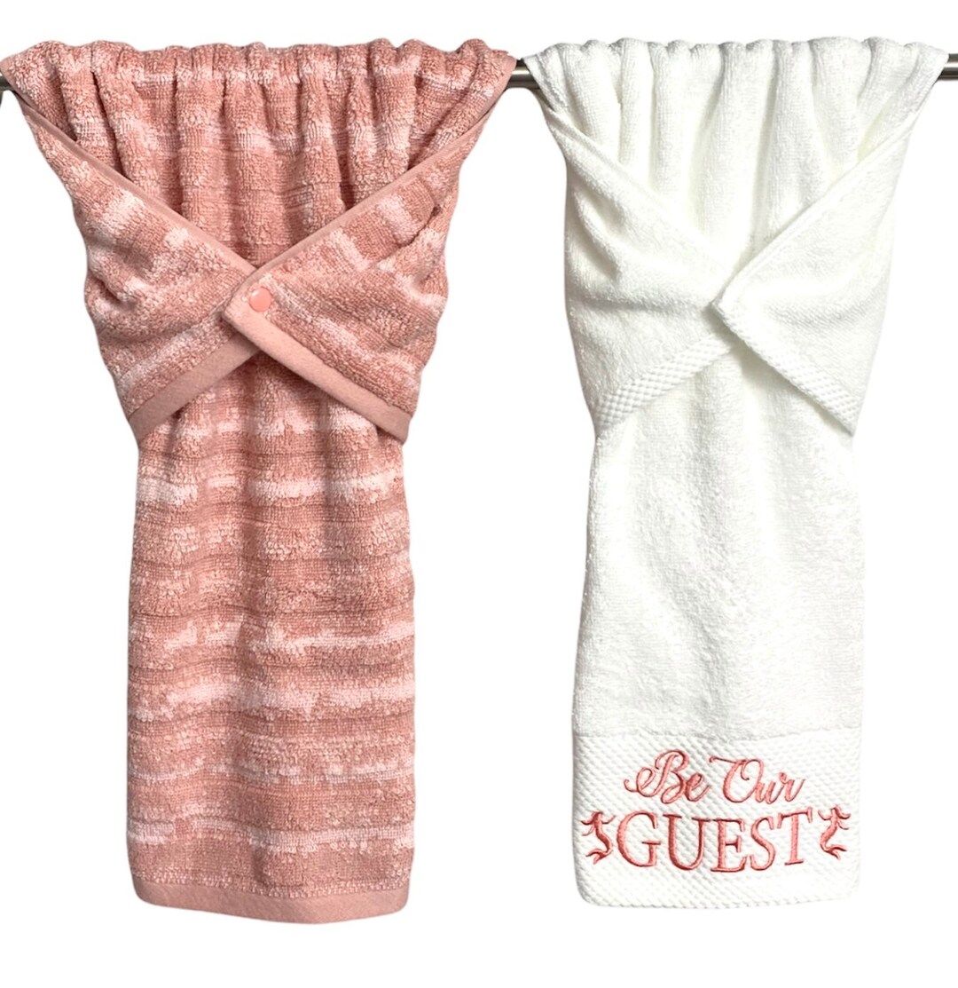 Beach House Hand Towels, Stay Put Towel, Guest Bathroom Hand Towel, Hanging Hand Towel