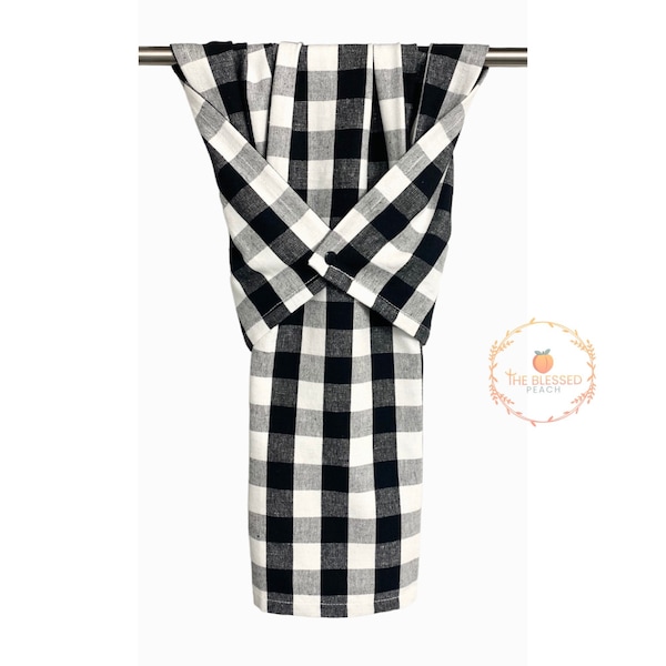 Bestseller, Buffalo check kitchen towel, black and white dish towel, stay put towel, oven handle towel, farmhouse kitchen towel