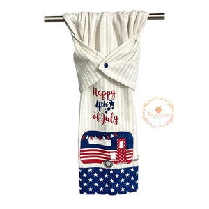 Patriotic kitchen towel, red white and blue dish towel, Patriotic kitchen decor , stay put towel, patriotic tea towel, dish drying towel