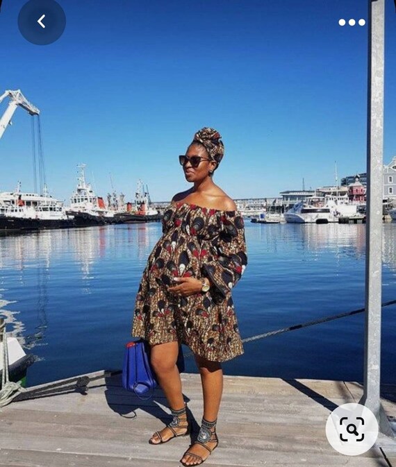 African maternity's dress/ African baby shower dress/ Etsy