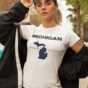 Michigan Shirt, Michigan, Michigan Gift, Michigan Tee, Michigan Tshirt, Michigan Wolverine, Made In Michigan, Detroit Shirt, Michigander