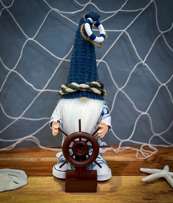 Nautical Gnome/summer Gnome/mantel Decor Etsy