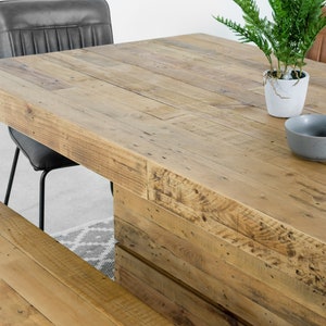 Melrose Fixed Top Reclaimed Wood Dining Table image 6