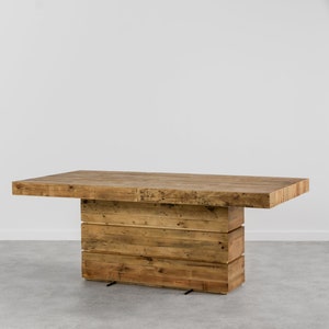 Melrose Fixed Top Reclaimed Wood Dining Table image 1