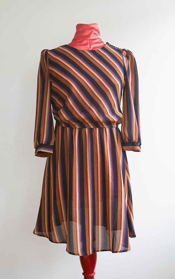 Vintage 80's striped dress