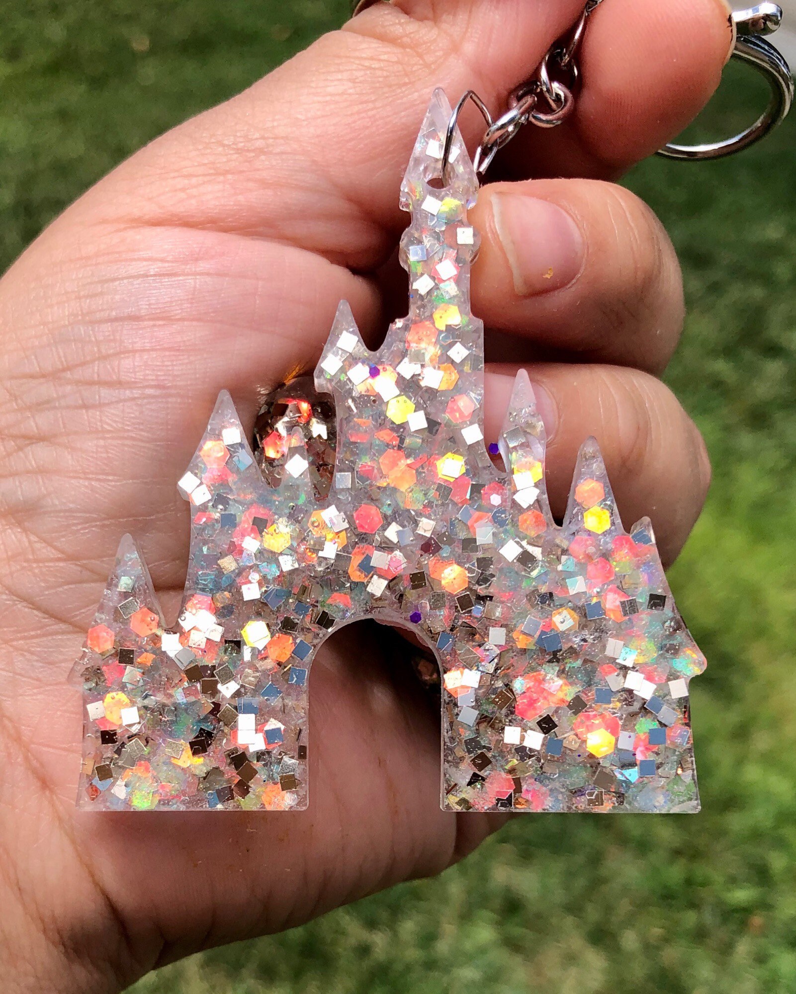 Disney Castle Key Chain Etsy