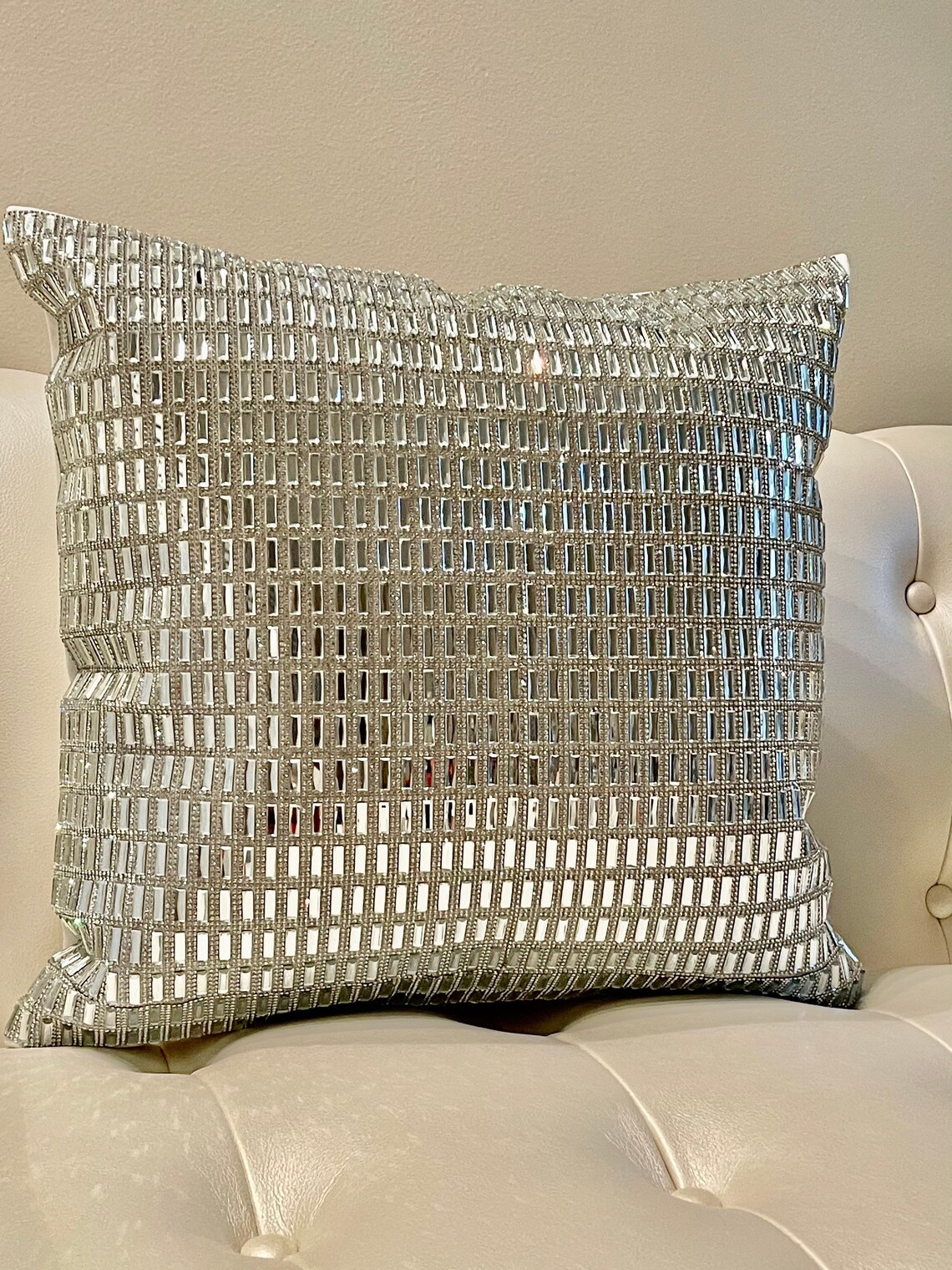 Crystal Rhinestone Pillow Cover Etsy