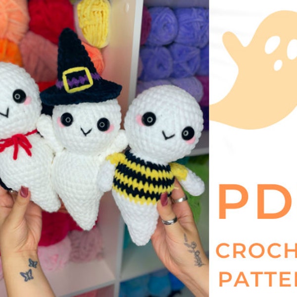 3in1 Costume Ghost Crochet Pattern