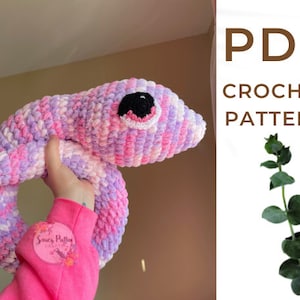 Crochet Snake PDF Pattern; Crochet Pattern; Amigurumi Pattern; Cartoon Snake Plushie Pattern; PDF Pattern Crochet; Stuffed Animal Crochet