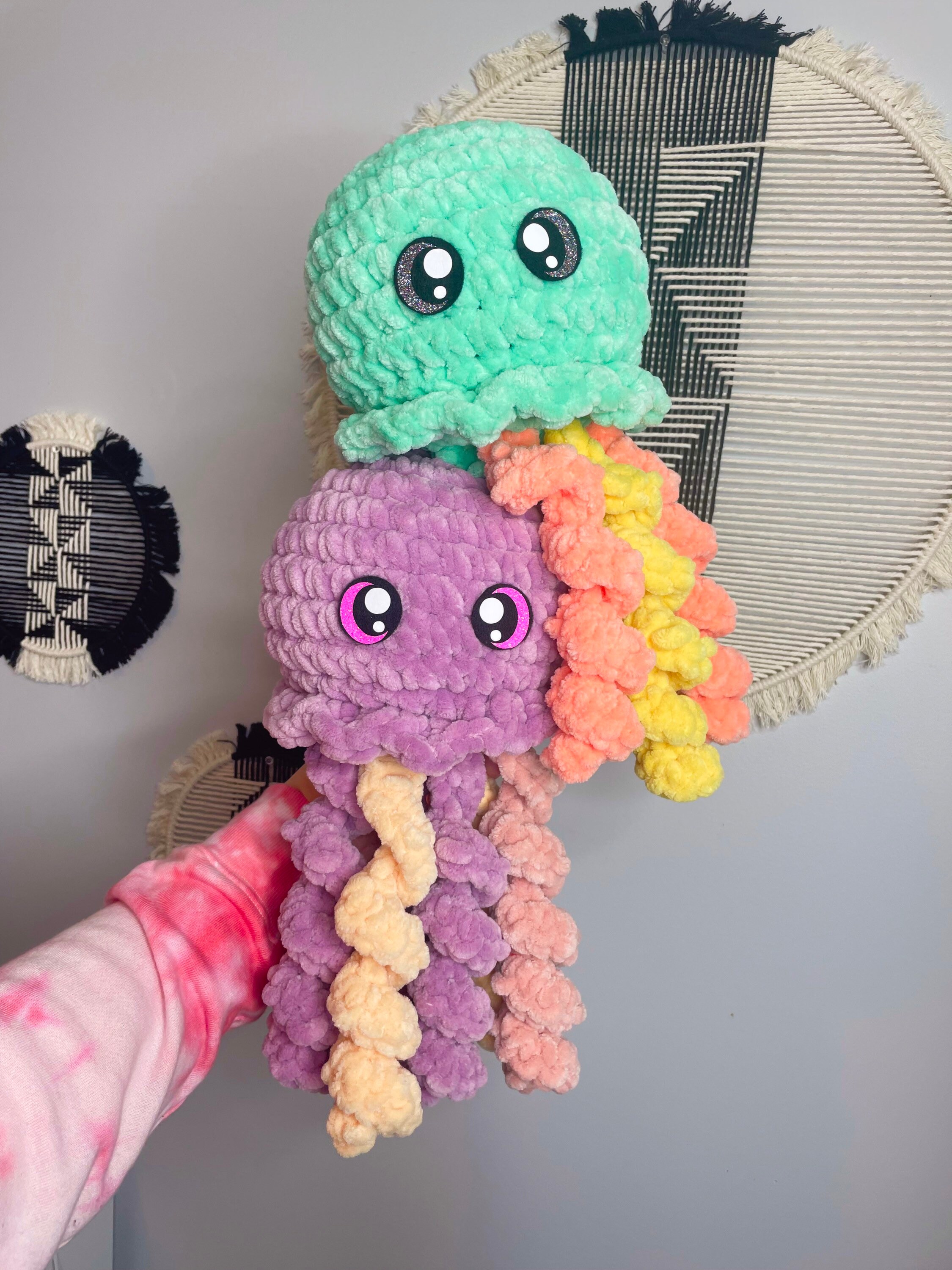 Crochet Jelly Fish Plushie Sea Animal 