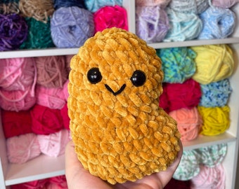 Chicken Nugget Crochet Plushie; Crochet food; Crochet Plushie; Nugget plushie; Crochet nugget plush toy; fast food plushie; knit toy; kawaii