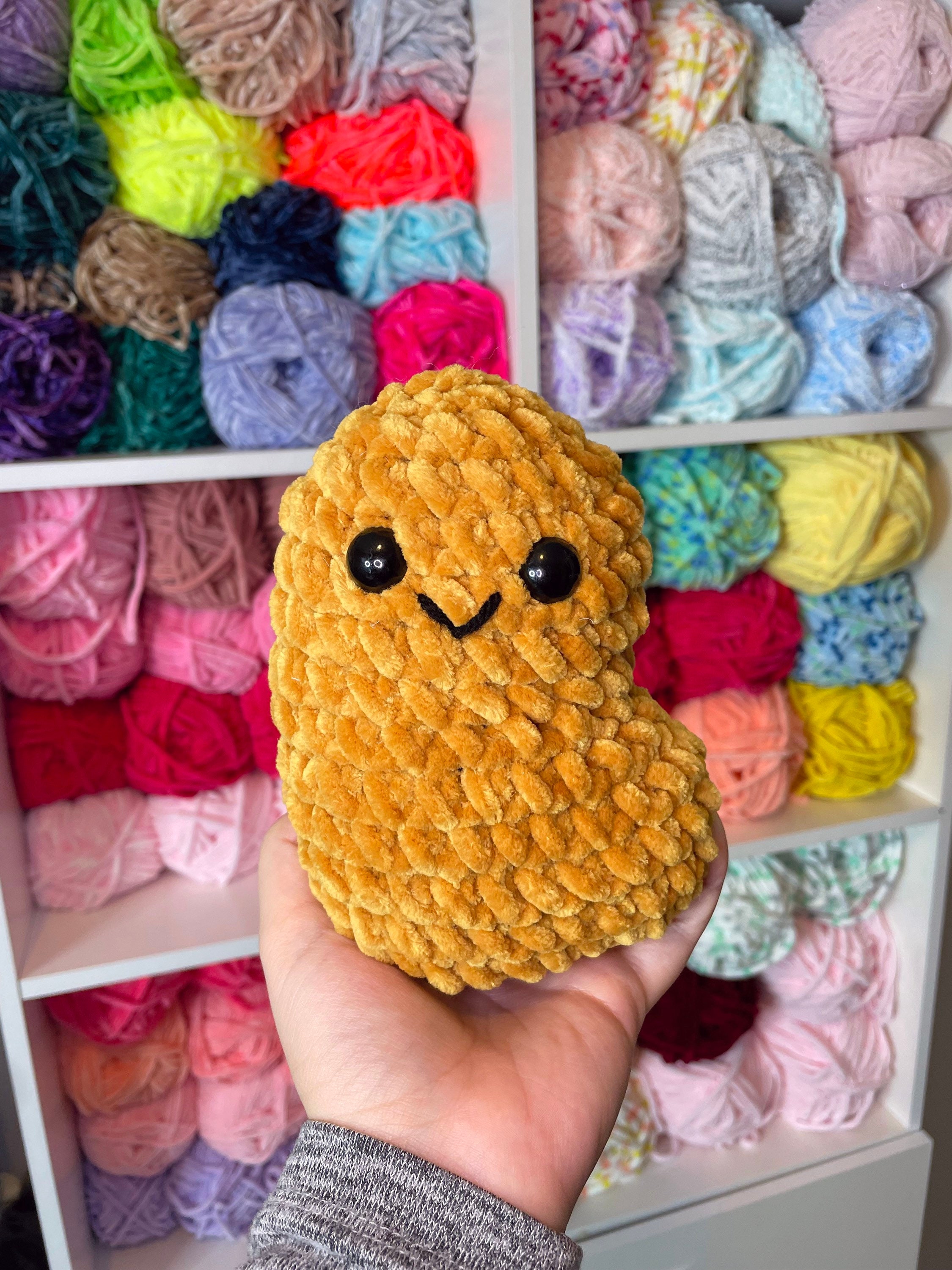 Chicken Nugget Crochet Plushie Crochet Food Crochet Plushie Nugget Plushie  Crochet Nugget Plush Toy Fast Food Plushie Knit Toy Kawaii 