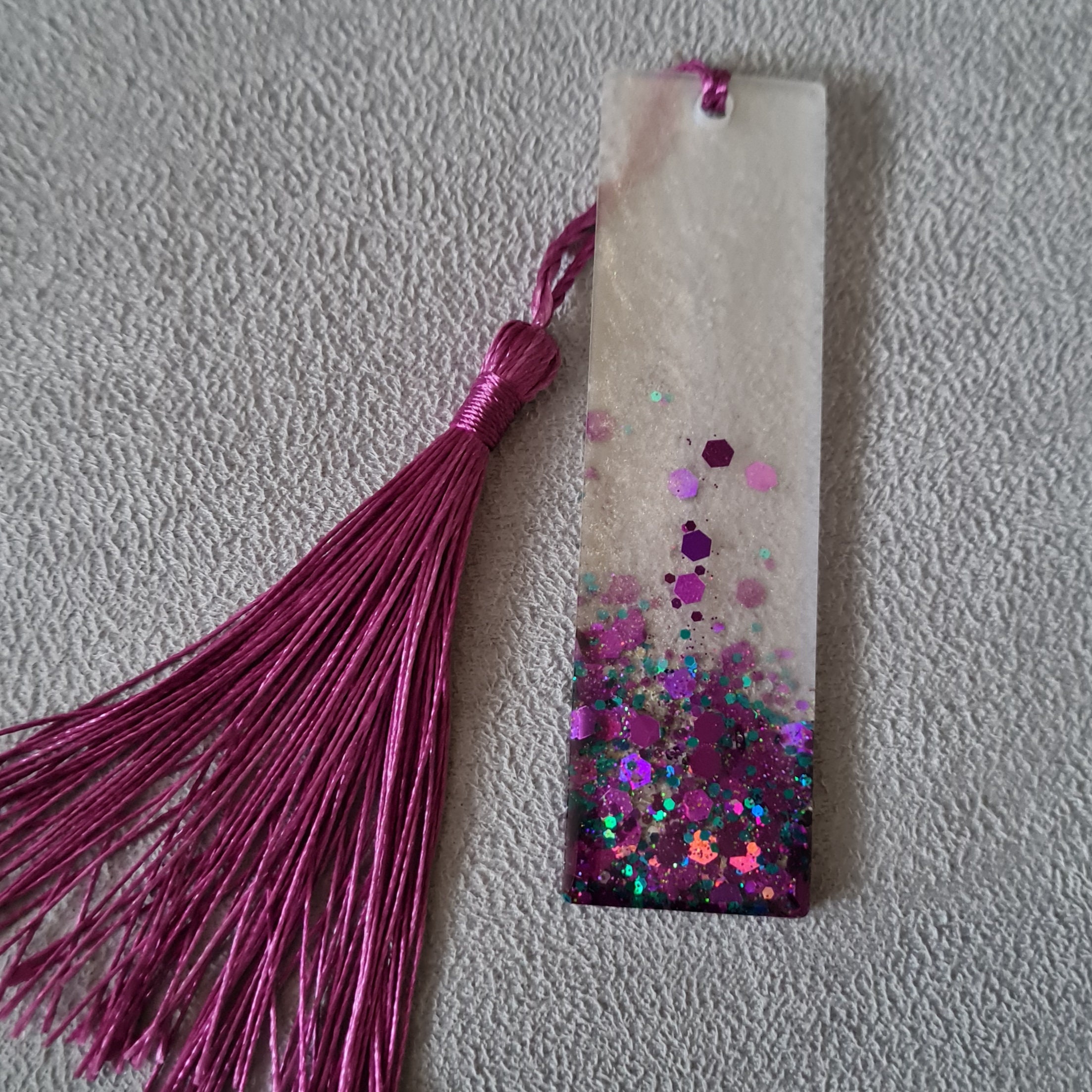 Handmade epoxy resin bookmark small Etsy