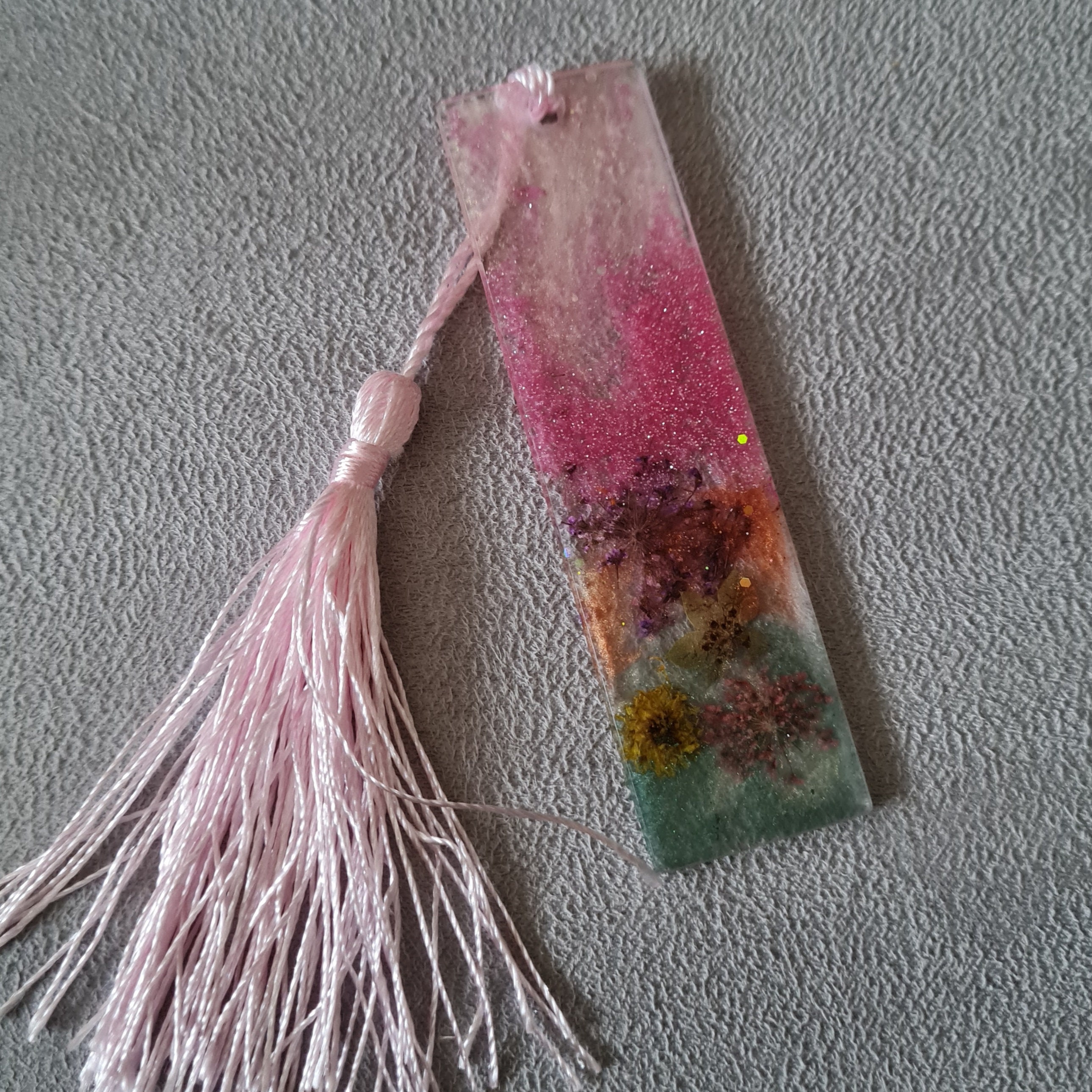 Handmade epoxy resin bookmark small Etsy