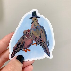 Palomas de amor Pegatina