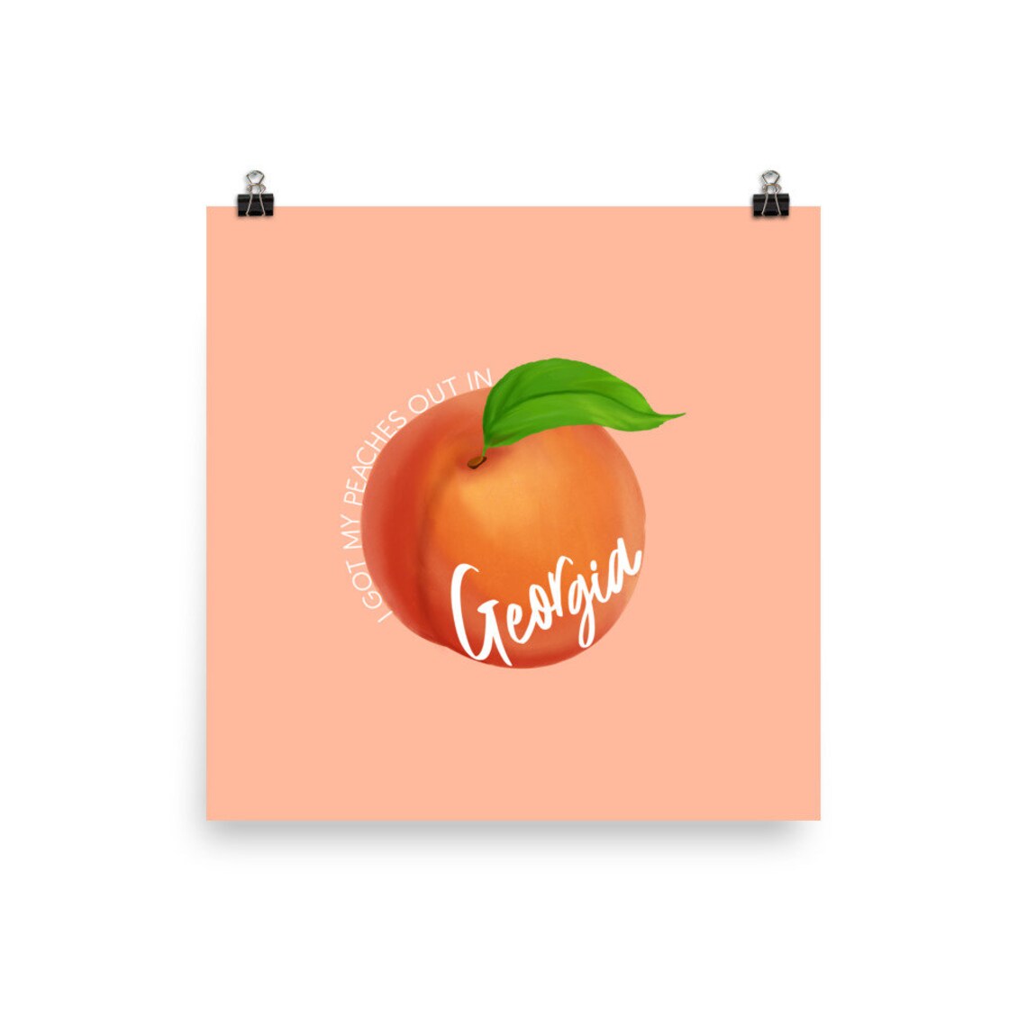 I Got My Peaches Out in Print Etsy