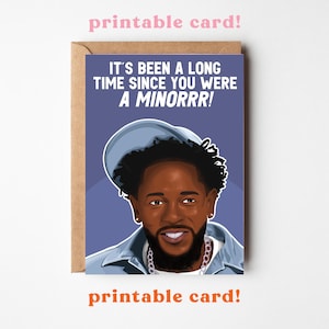Biglietto di auguri di compleanno stampabile Kendrick Lamar Not Like Us