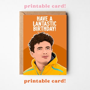 Haben Sie einen Lantastic Geburtstag | Lando Norris Karte