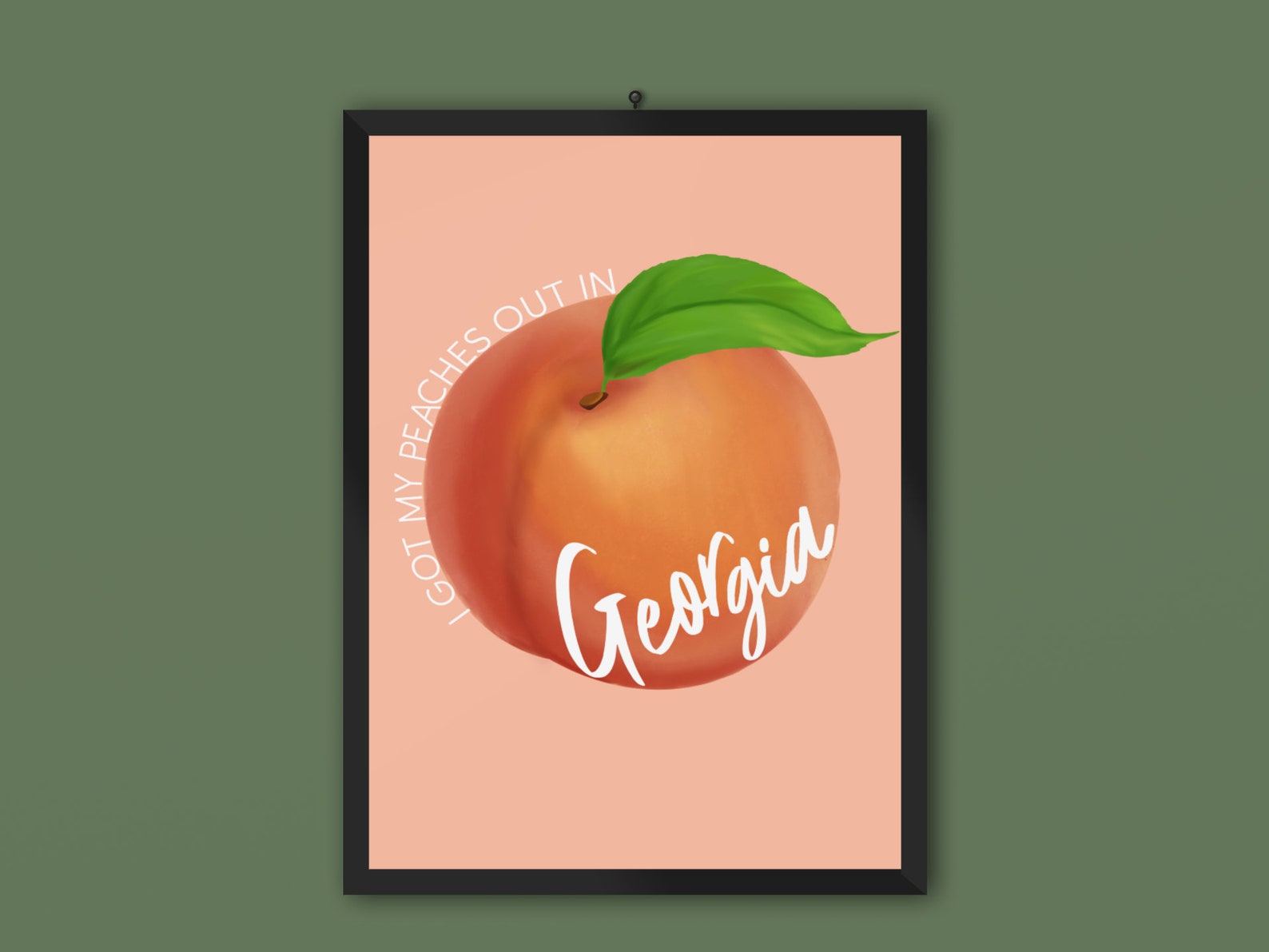 I Got My Peaches Out in Print Etsy