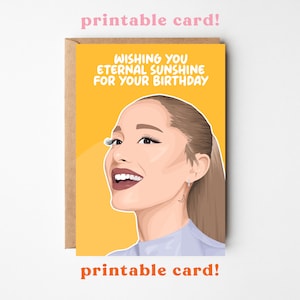 Tarjeta de cumpleaños de Ariana Eternal Sunshine