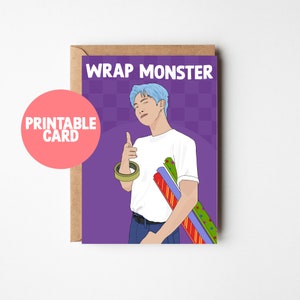 Druckbare Rap Monster Karte Digital Download