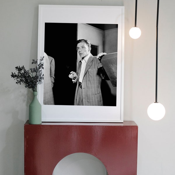 Portrait of Frank Sinatra, Liederkrantz Hall, New York, N.Y - Vintage Photo Poster - Instant Download - Printing Framing- 1940's Music