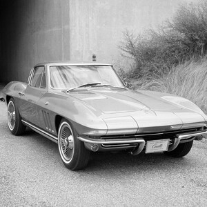 1960s Corvette Printable Vintage Photo Poster - Instant Download Easy Print JPG File for Collecting Printing Framing