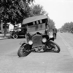 Broken Model T Ford  Vintage Photo Poster- Instant Download Easy Print JPG File for Collecting Printing Framing