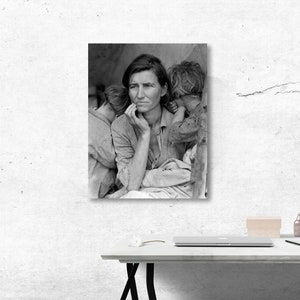Migrant Mother  - Dorothea Lange - Vintage Photo Poster- Instant Download Easy Print JPG File for Collecting Printing Framing