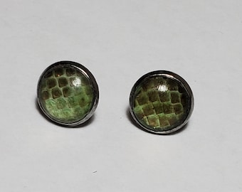 Kolczyki z okrągłym wzorem Snake Shed